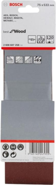 Produktbild Bosch Professional Zubehör PRO X440 Schleifband, 75 x 533 mm, G120 (120)