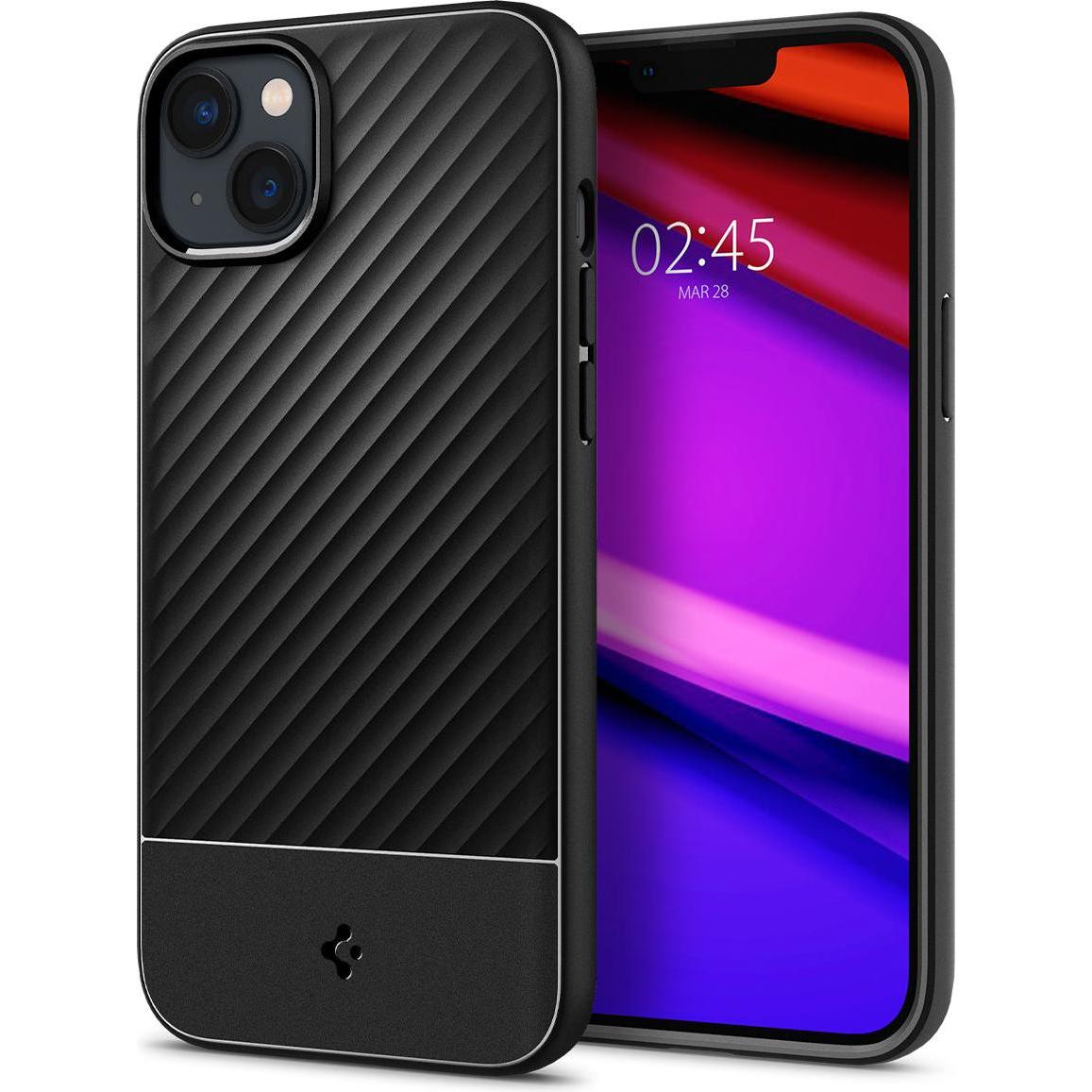 Spigen Core Armor iPhone 14 czarny/matte black (Apple iPhone 14), Smartphone Hülle, Schwarz