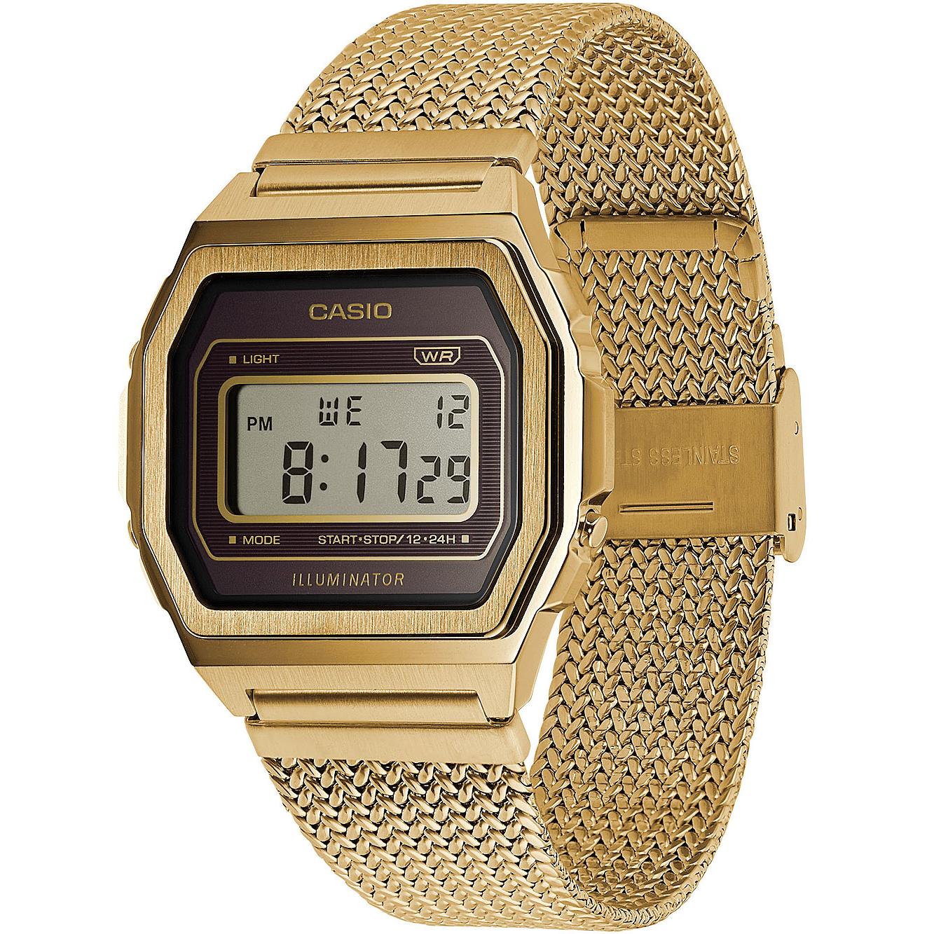 Thumbnail - Casio, Armbanduhr, Vintage, Gold, (Digitaluhr, 39 mm)