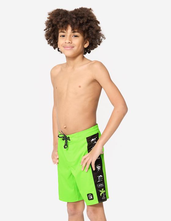 Image du produit Olaian Boardshort surf Garçon - 900 Band vert (176)
