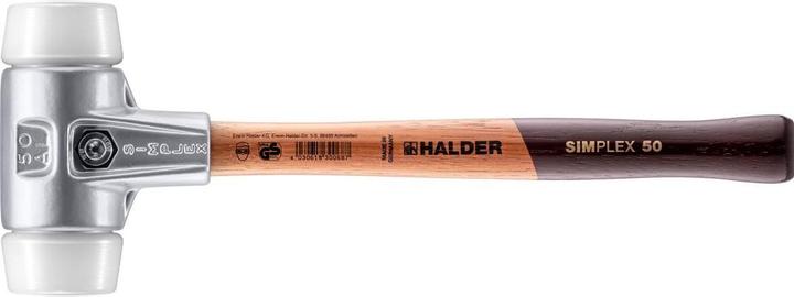 Actual product image Halder Soft Face Hammer SIMPLEX Length 370 mm Head-Ø 50 mm Wood (675 g)
