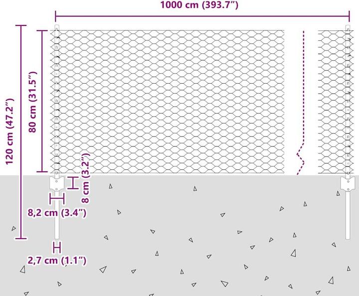 Produktbild vidaXL Aussenbarriere