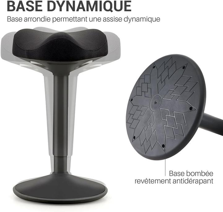 Produktbild Waytex Ergonomische Schwinghocker für dynamisches Sitzen, höhenverstellbar, antirutsch Basis (58 - 82 cm)