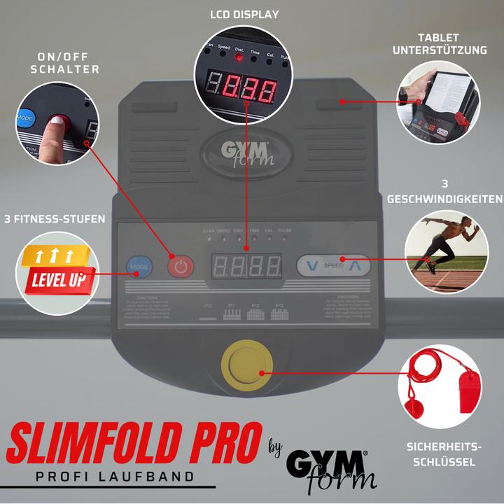 Produktbild Gymform Slim Fold Treadmill PRO