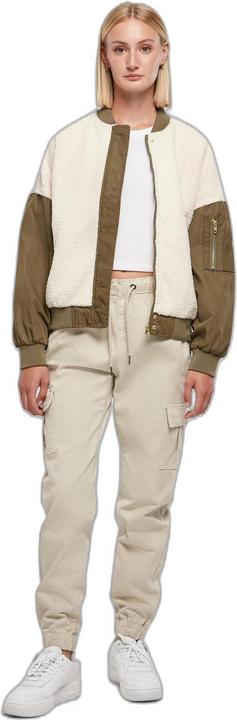 Produktbild Urban Classics Oversized Damen-Bomberjack mit kontrastierender Materialmischung (S, XXL)