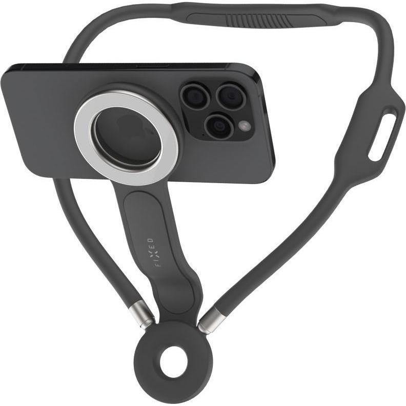 Fixed Creator Neck Phone Holder mit MagSafe-Unterstützung, grau, Supporto per smartphone, Grigio