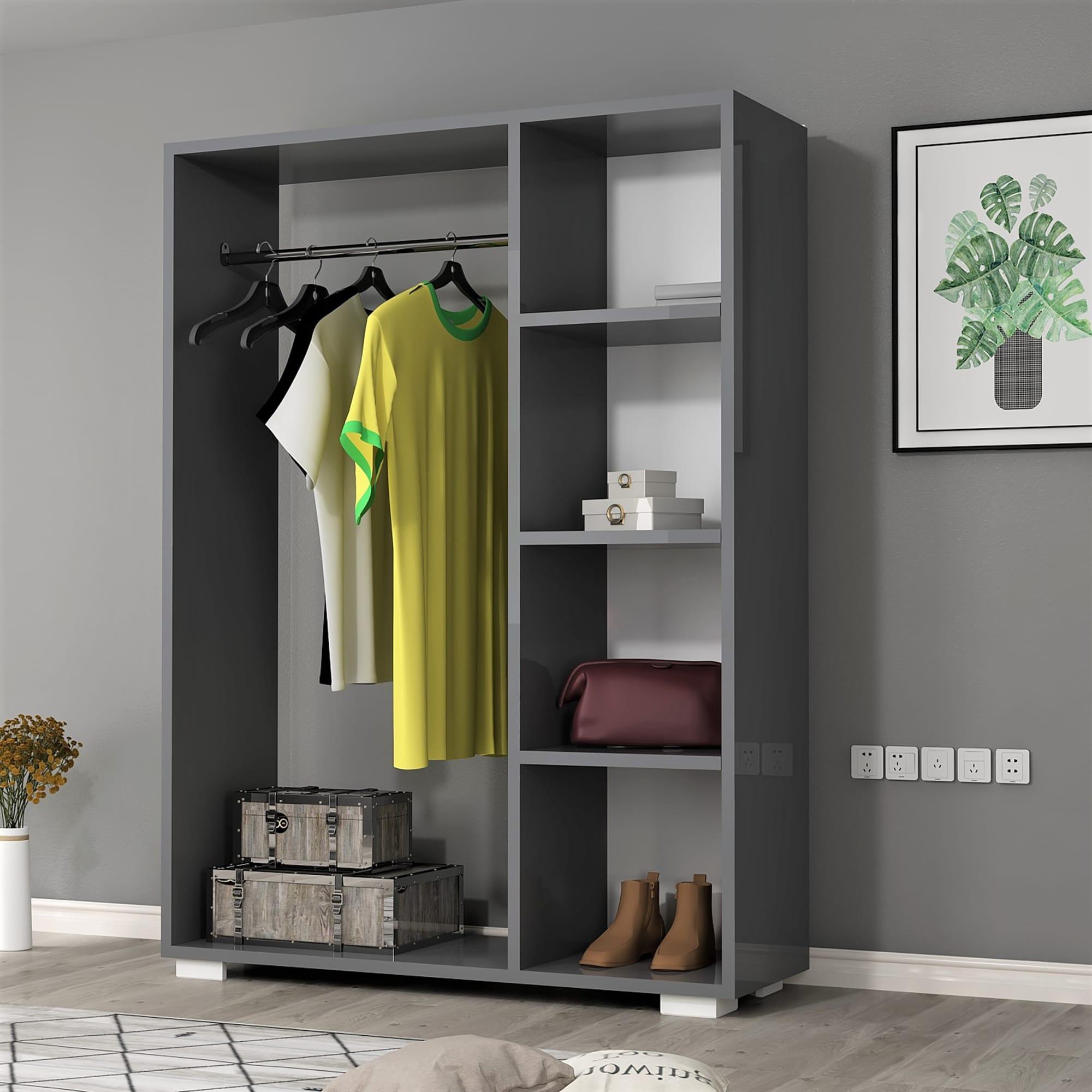 Thumbnail - En.Casa, Kleiderschrank, Nesbyen (90 x 30 x 123 cm)