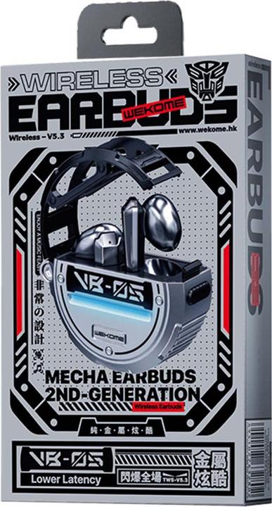 Immagine prodotto Wekome Cuffie senza fili Bluetooth V5.3 TWS Grigio (4.50 h, Senza fili)