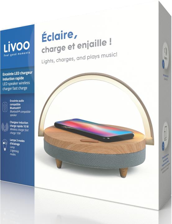 Actual product image Livoo LED Speaker with Wireless Charger (4 h)