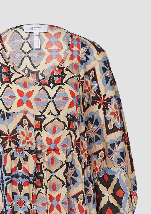 Produktbild Comma Accessories Fliessender Kaftan mit Grafik-Print und Bindeband (L)