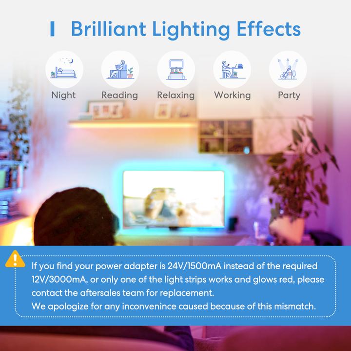 Produktbild Meross LED Streifen (Mehrfarbig, 0.20 cm, Indoor)