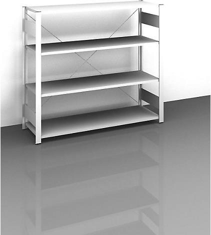 Actual product image kaiserkraft Boltless sideboard shelf, light grey