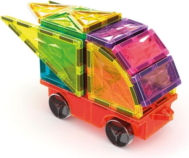 Productafbeelding Geomag Magnetic Tiles Gems Vehicles