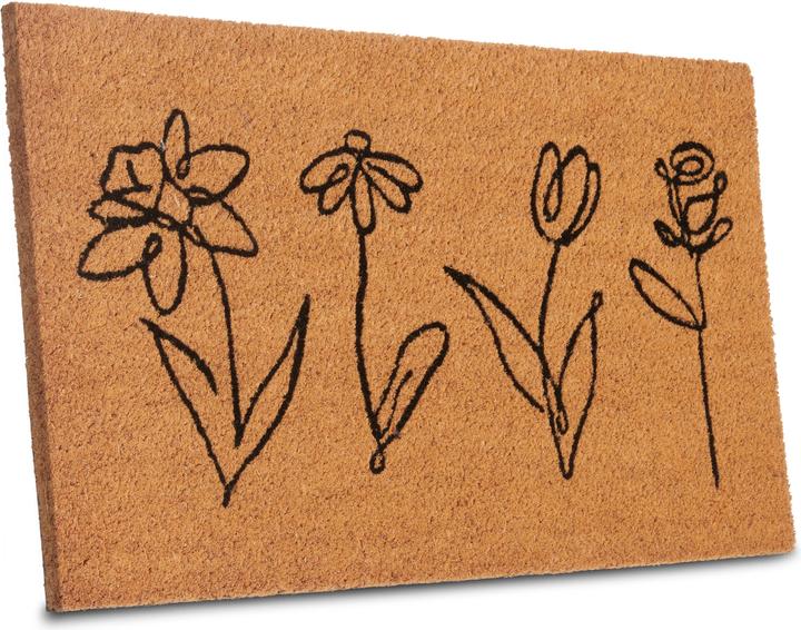Produktbild Hanse Home Kokos Line-Art Flowers (40 x 70 cm)