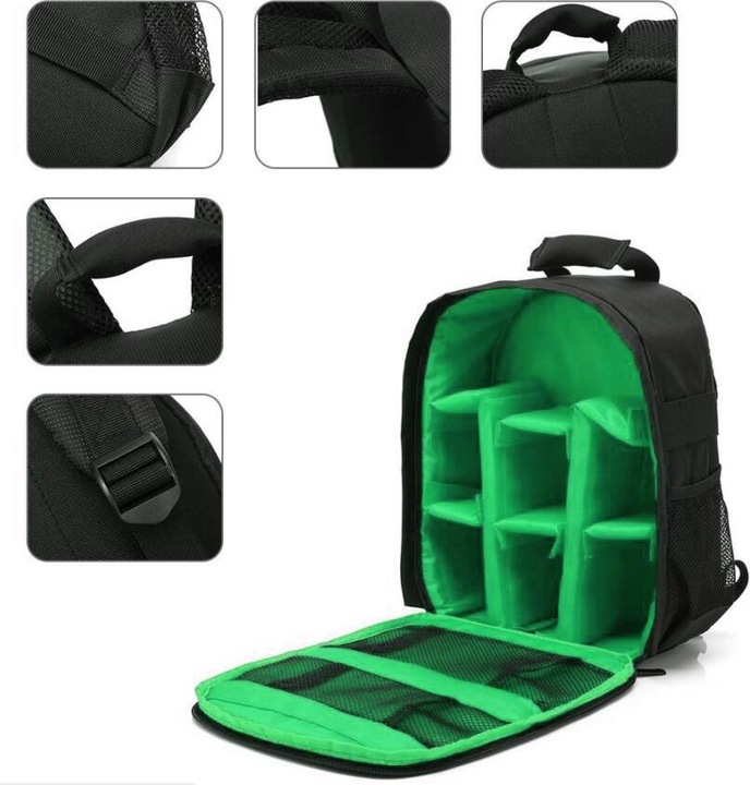 Produktbild JTI Wetterbeständiger Kamerarucksack für Nikon, Canon und Sony (Fotorucksack)
