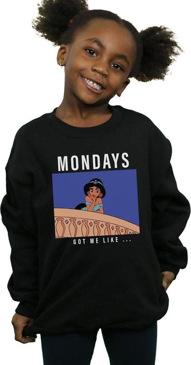 Produktbild Disney Princess Jasmine Mondays Got Me Like Sweatshirt Mädchen (128)