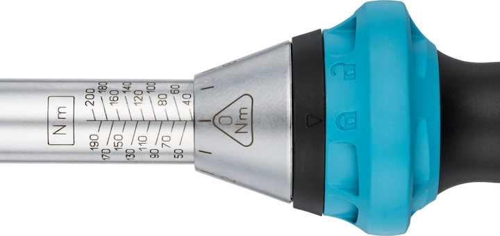 Actual product image HAZET Torque wrench 5122-3CT ∙ Nm min-max: 40 - 200 Nm ∙ Tolerance: 3% ∙ Square, solid 12.5 mm (1/2… (1/2", 40 Nm, 200 Nm)