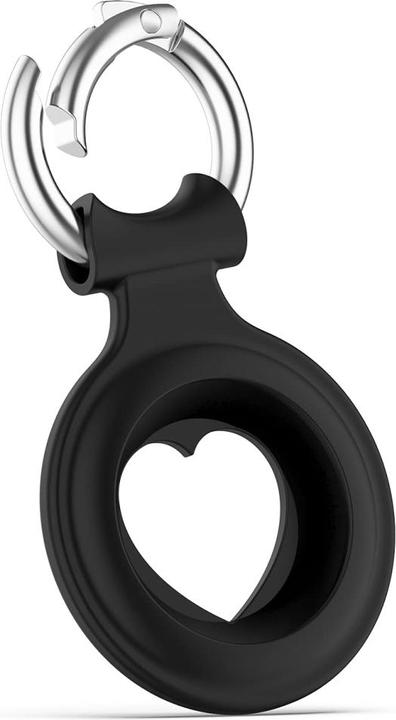 Produktbild Screenguard Apple Airtag Liquid Silikon Heart Case mit Anhänger