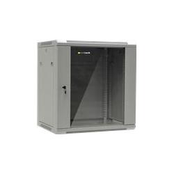 Netrack 019-120-645-021 wall/han (10.12 HE, 19 Zoll Rack), Serverschrank, Grau
