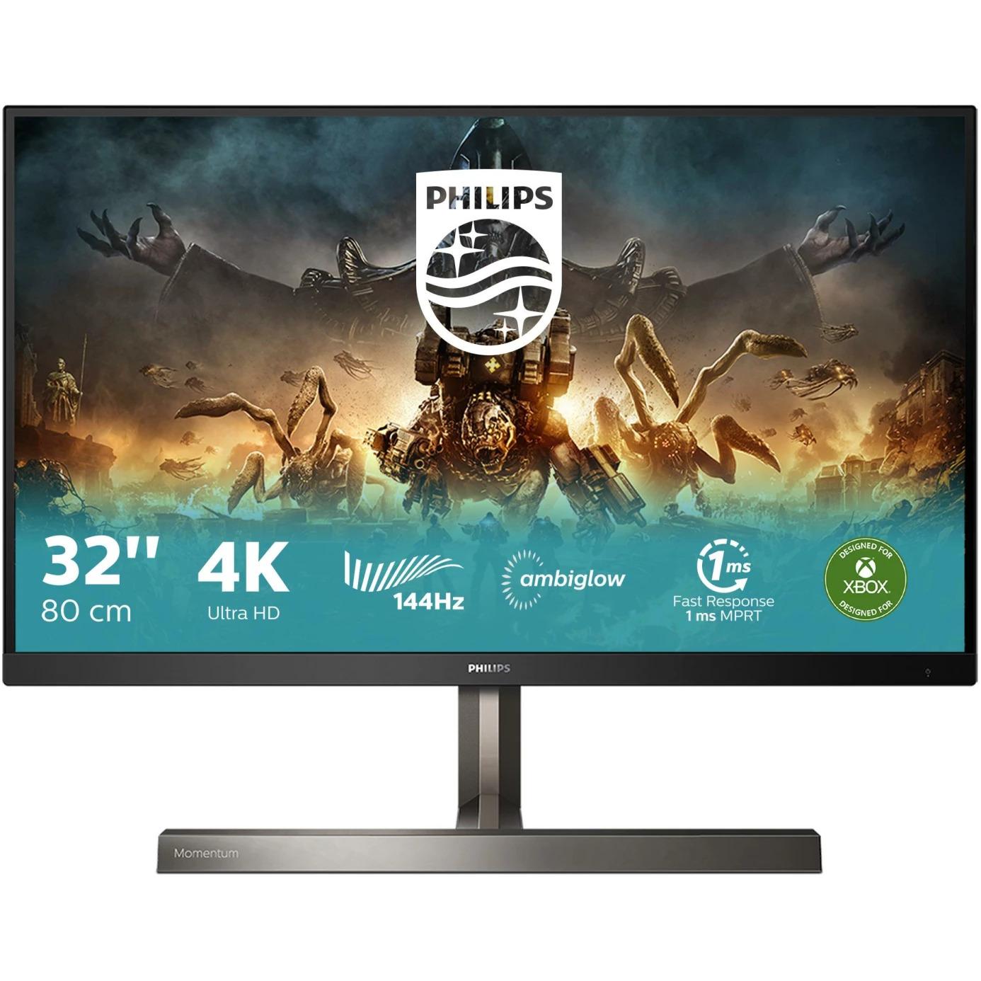 Philips 329M1RV/00 (3840 x 2160 Pixel, 31.50"), Monitor, Schwarz