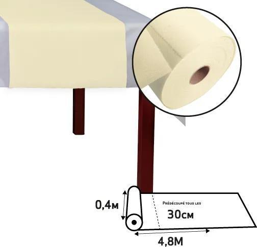Image du produit PROnappe PRO nappe Tischläufer Tête-à-tête 40 cm x 4.8 m, Elfenbein (40 x 480 cm)