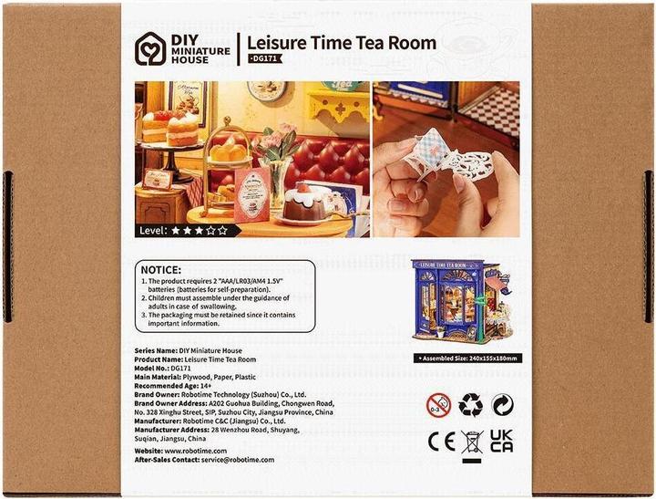Actual product image Robotime Tea room kit
