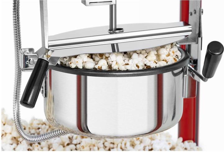 Immagine prodotto Royal Catering Piccola macchina per popcorn - Potenza 1600 W, acciaio inox, vetro temperato, rivestimento in teflon