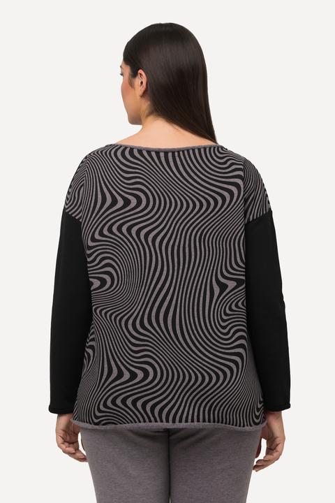Immagine prodotto Ulla Popken Felpa loungewear dal taglio oversize con scollo a girocollo e maniche lunghe (50, 52)