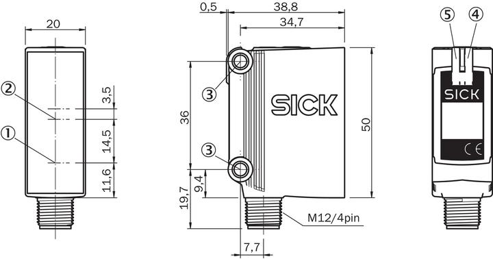 Produktbild Sick GTB10-P4211 Klein-Lichtschranken, GTB10-P4211 GTB10P4211 (0.70 m)