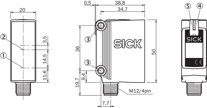 Actual product image Sick GTB10-P4211 Small photoelectric sensors, GTB10-P4211 GTB10P4211 (0.70 m)