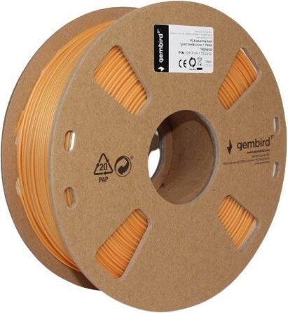 Produktbild Gembird 3DP-PLA+1.75-02-O 3D-Druckmaterial Polyacticsäure (PLA) Orange 1 kg (PLA, 1.75 mm, 1000 g, Orange)