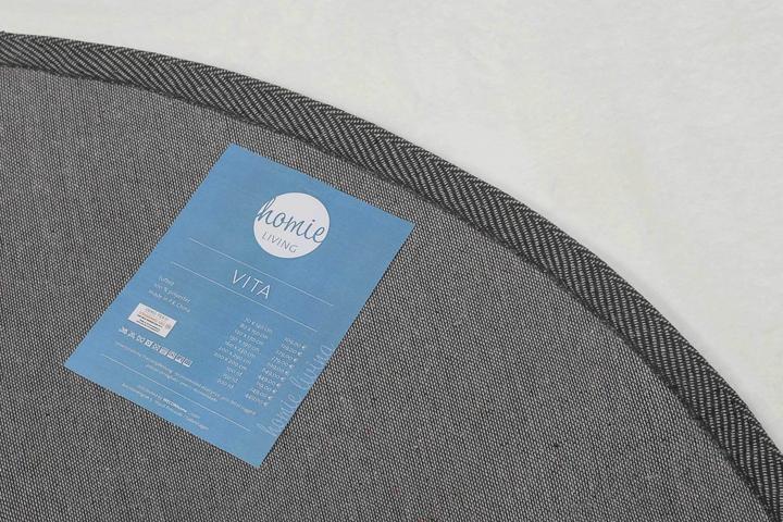 Produktbild Homie Living Teppich Vita (100 x 100 cm)