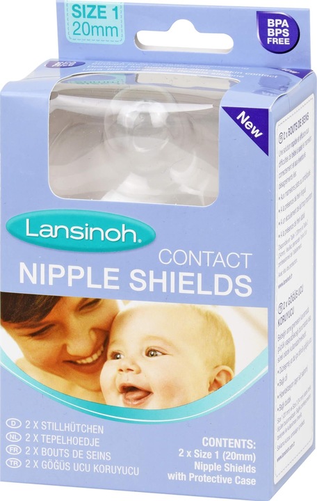 Actual product image Lansinoh Breastfeeding caps 20 mm, 2 pcs (One size)