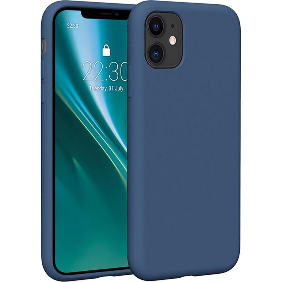 Etteri Silikonhülle für iPhone 11 dunkelblau (Apple iPhone 11), Smartphone Hülle