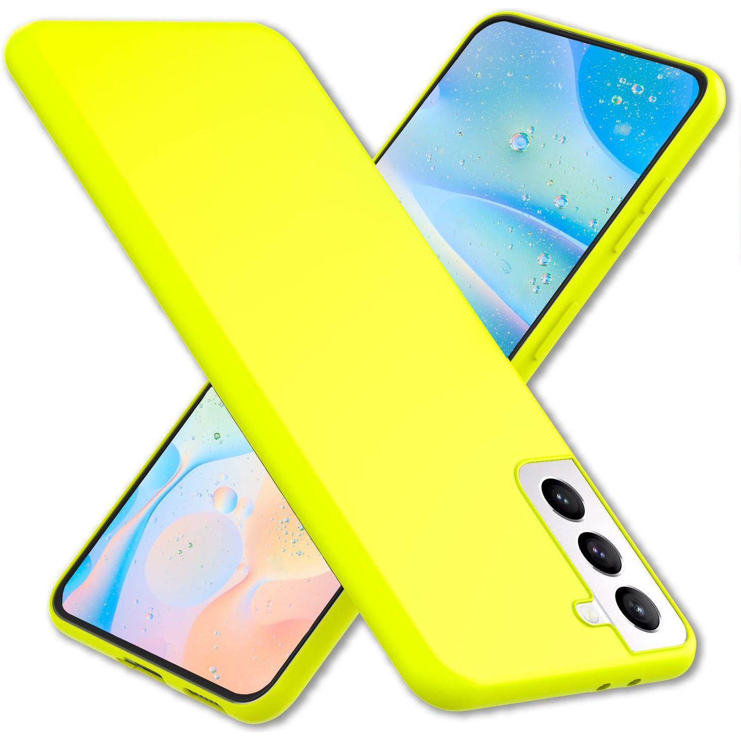 Nalia Neon Silikon Handyhülle (Samsung Galaxy S22+), Smartphone Hülle, Gelb