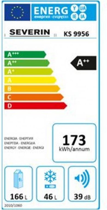 Energy Label Severin KS 9956 (209 l)