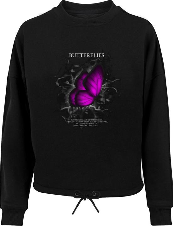 Produktbild Merchcode Ladies Butterflies Oversize Crewneck - 177123 (L)