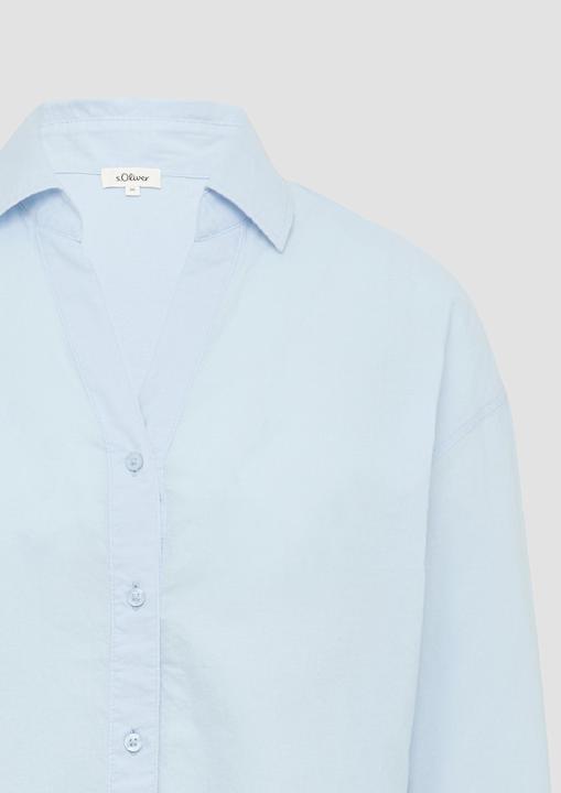Actual product image S.Oliver Bluse Leichte Hemdbluse im Relaxed Fit mit Turn-up (44)