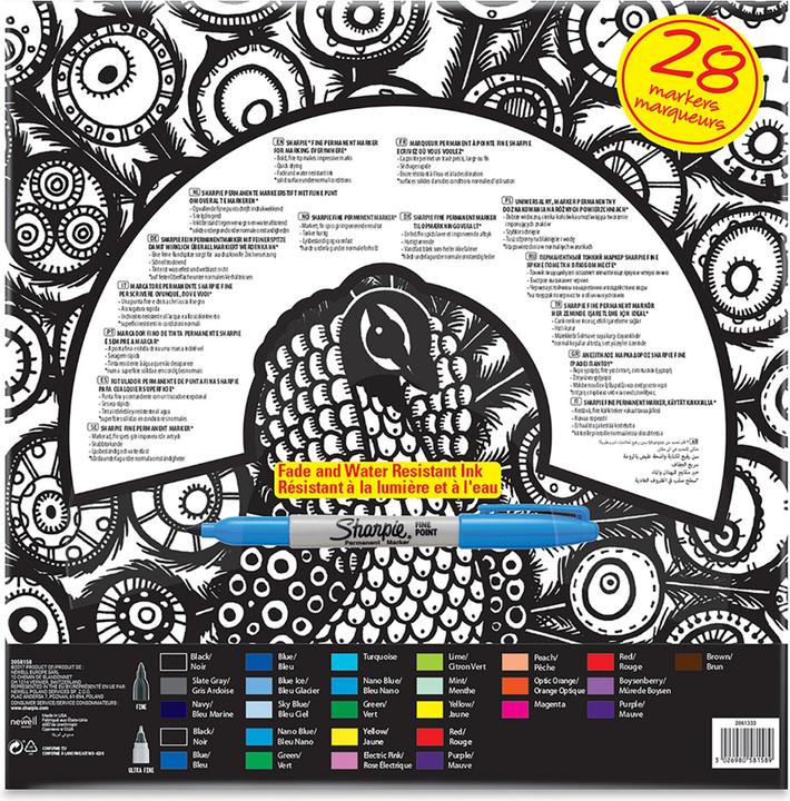 Produktbild Sharpie Permanent Marker Set ”Peacock” (28x)