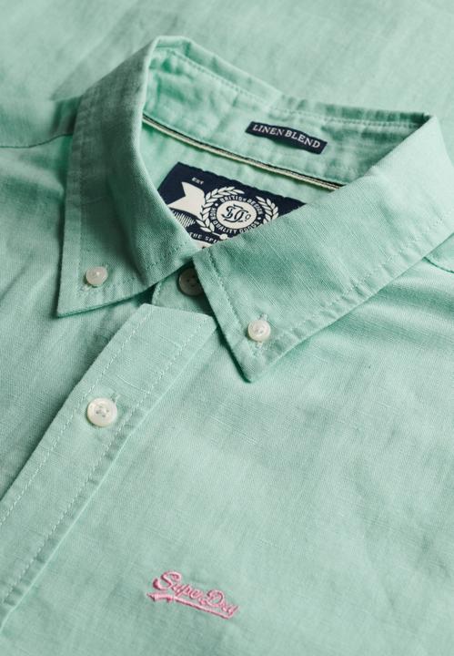 Immagine prodotto Superdry Baumwoll-Leinen-Hemd mit langen Ärmeln (S)
