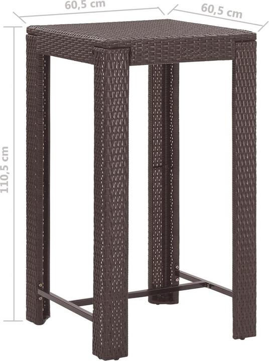 Produktbild vidaXL Garten-Bar-Set