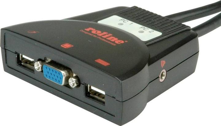 Image du produit Roline Commutateur KVM Star 2PC, USB, audio