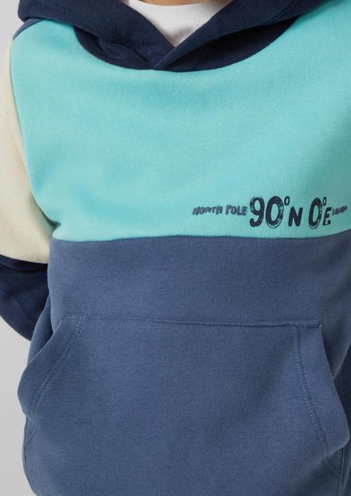 Produktbild s.Oliver Sweatshirt Kapuzen-Sweatshirt im Colorblocking, brushed inside (140)