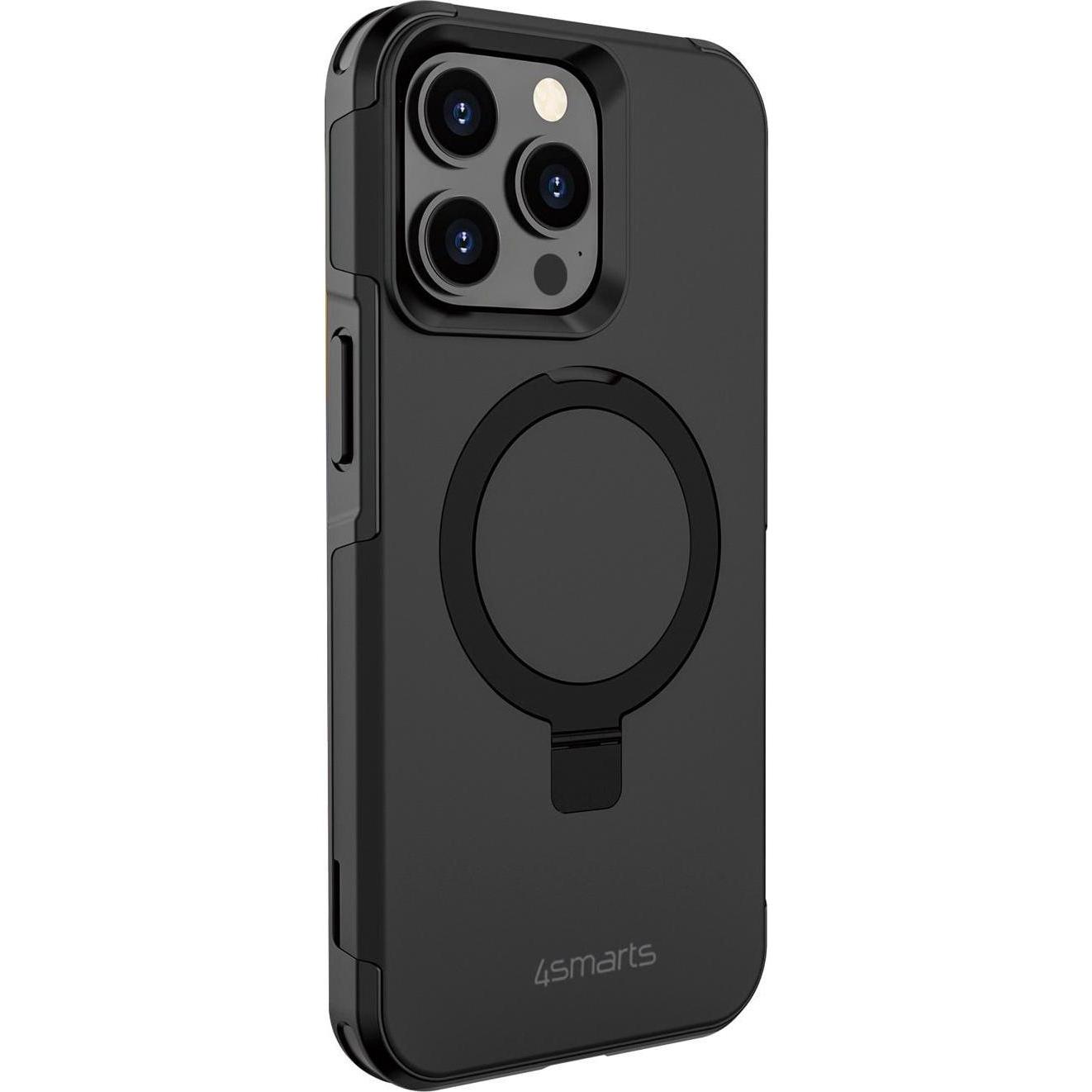 4smarts Defend Case Magic Stand (Apple iPhone 15 Pro Max), Smartphone Hülle, Schwarz