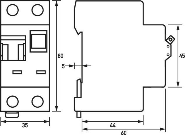 Image du produit Doepke FI LS 10A 30mA C unipolaire + N