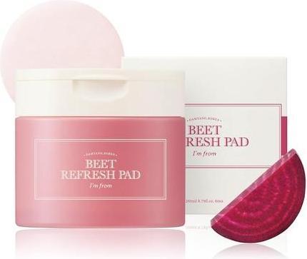Image du produit I'm From Im From Beet Refresh Pad 60 Sheets Triple-Layered Pads Hold 260ml (Lingettes nettoyantes pour le visage, 260 ml)