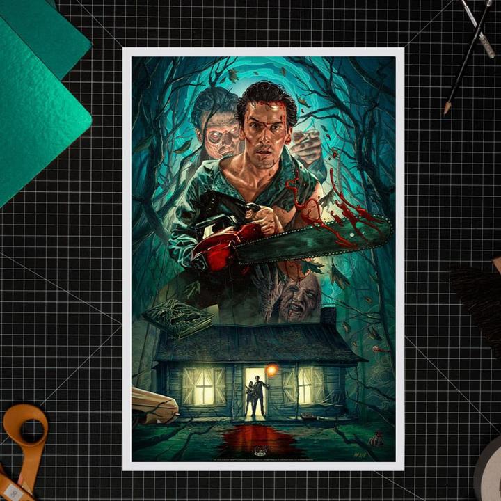 Produktbild Sideshow Tanz der Teufel 2 Kunstdruck Ash Williams 46 x 61 cm - ungerahmt (46 x 61 cm)