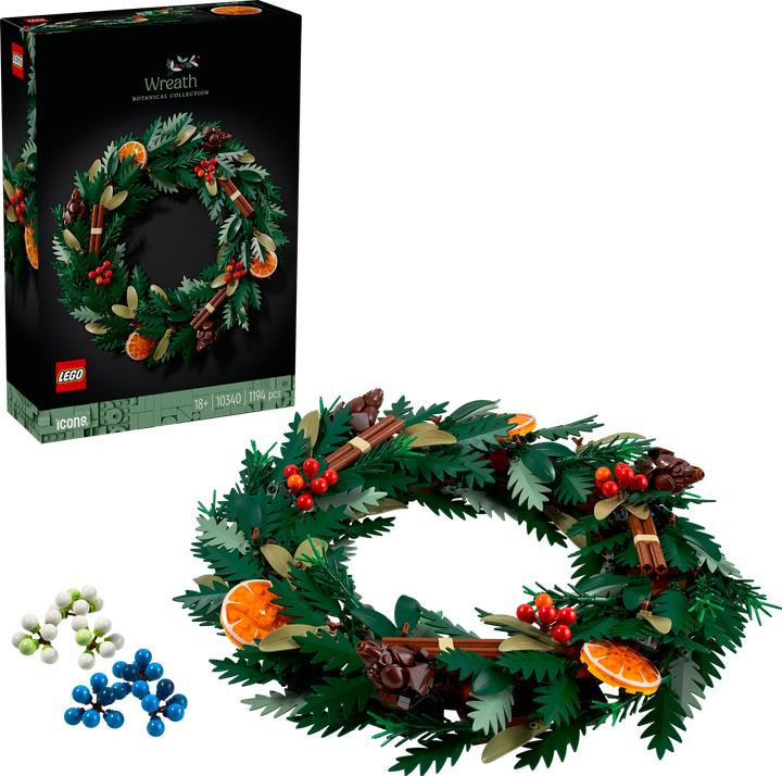 Image du produit LEGO Couronne de Noël (10340, LEGO Icons)