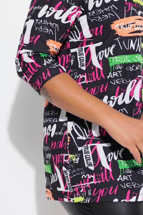 Immagine prodotto Angel of Style T-Shirt, Komfort Fit, Schriftmuster, 3/4-Ärmel (44)
