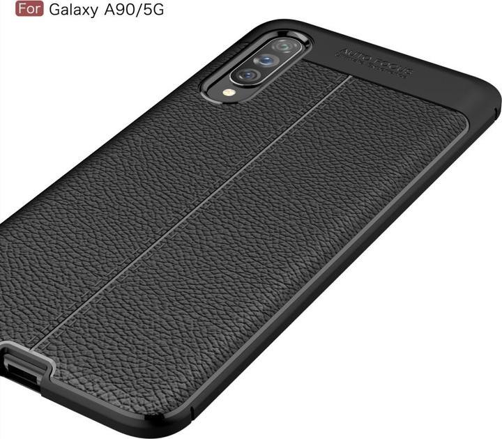 Produktbild Screenguard Samsung Galaxy A90 5G Hülle Leather Design TPU Cover (Samsung Galaxy A90 5G)
